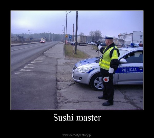 sushi master policjant
